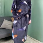 Халат махровий довгий вельсофт перо