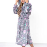 Махровий халат на запах для дівчаток