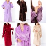 Халат жіночий махра рвана однотонна