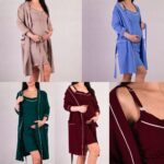 Теплий халат та сорочка, в пологовий для вагітних та годуючих 44-60