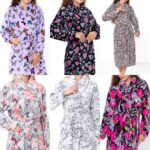 Халат жіночий махра рвана принтована