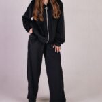 Молодіжний жіночий велюровий костюм на блискавці