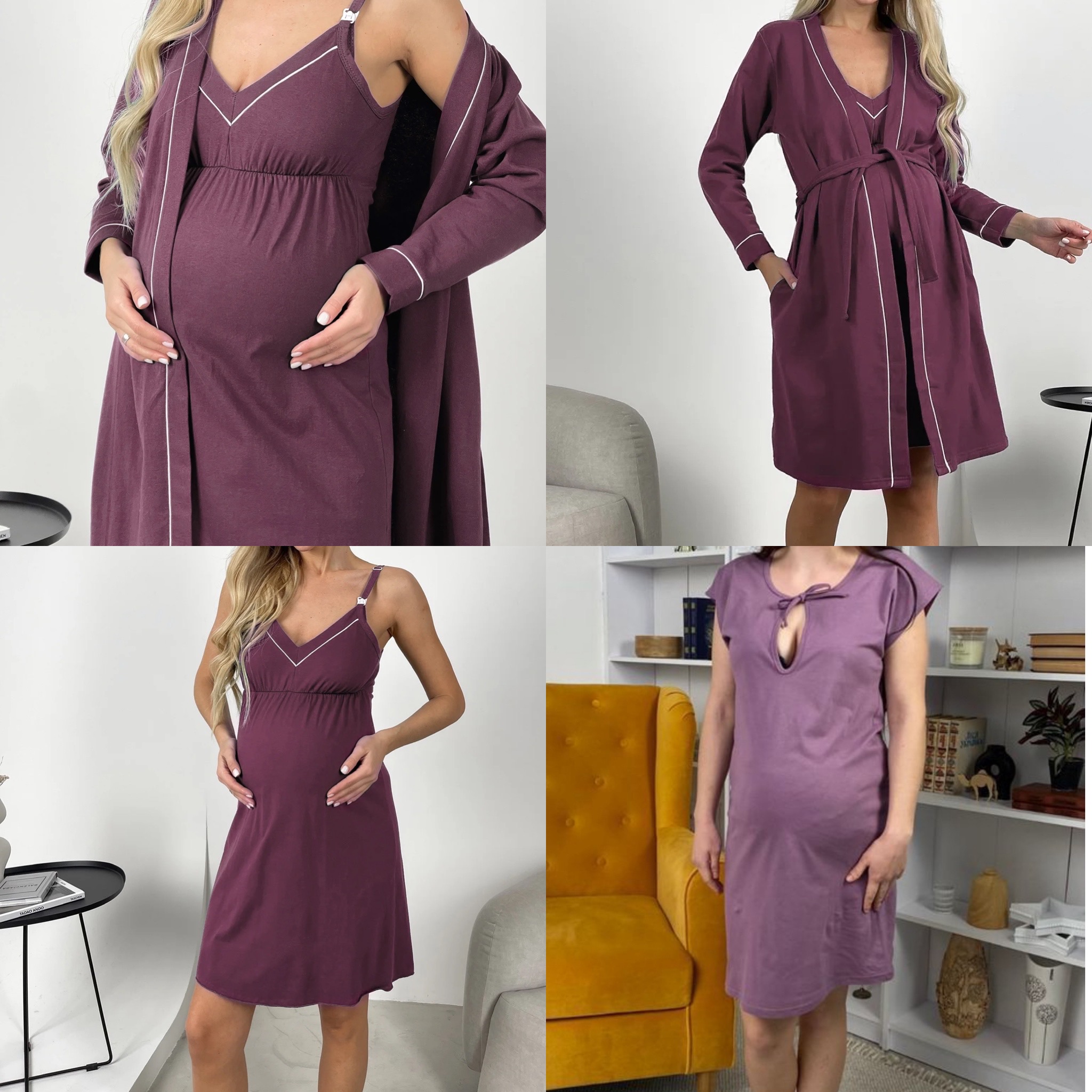 Комплект кант трійка утеплений в пологовий та для годування - Зображення 7