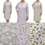 Тепла нічна сорочка з рукавом 52-66