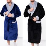 Халат чоловічий махровий шаль двоколірний