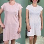 Нічна сорочка рібана